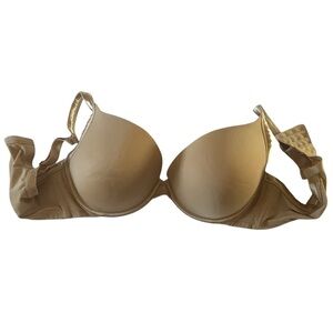 Cacique Plunge Padded Tan Bra